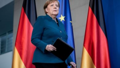 Photo of Angela Merkel, en cuarentena