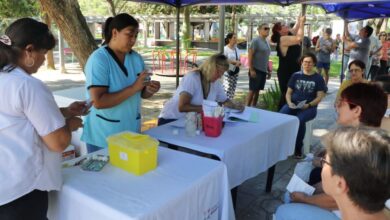 Photo of Postas de vacunación en la plaza 25 de Mayo y el Parque de la Democracia
