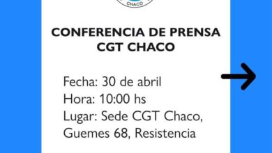Photo of Mañana, conferencia de prensa de la CGT Chaco